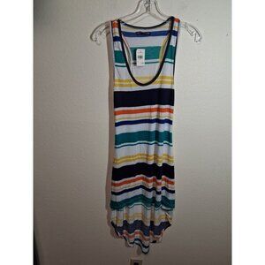 NWT Love Chelsey Dress Summer Casual Striped Beach Coverup High Low Size Medium